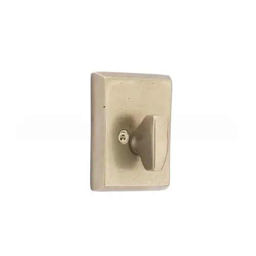 Sandcast # 3 Single Sided Deadbolt Tumbled White Bronze Finish