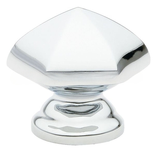 Hexagon 1-1/3" Cabinet Knob Bright Chrome Finish