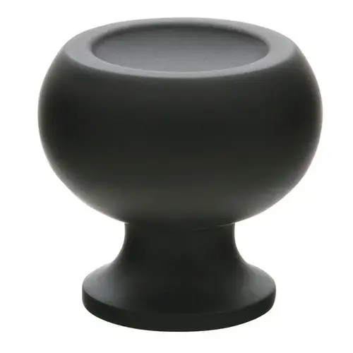 Atomic 1-5/8" Cabinet Knob Flat Black Finish