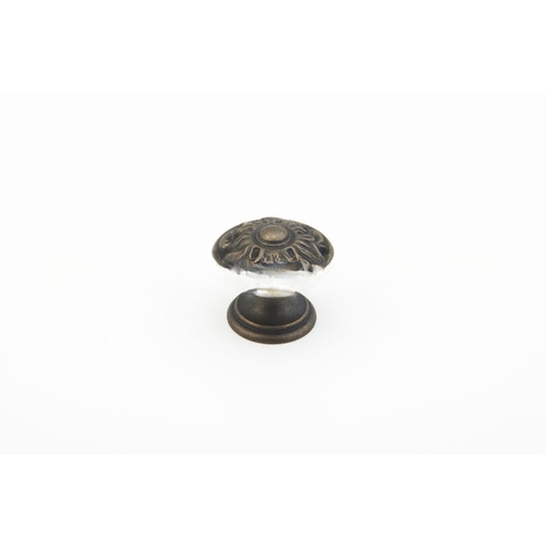 Schaub 870-ABZ 1-3/8" Corinthian Cabinet Knob Ancient Bronze Finish