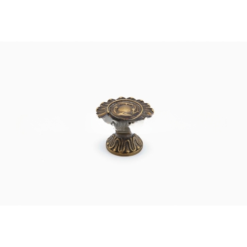 1-1/4" French Court Cabinet Knob Dark Italian Antique Finish