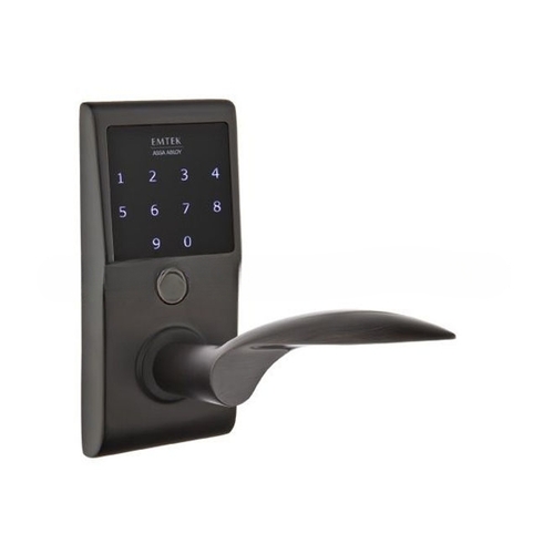 Mercury Left Hand Emtouch Leverset Electronic Touchscreen Lock Flat Black Finish