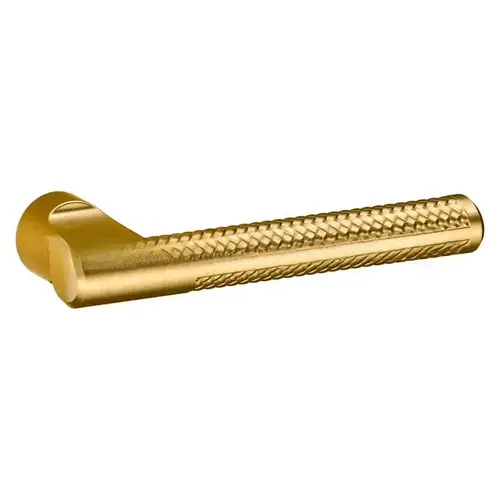 L015 Lever Less Rose Lifetime Satin Brass Finish Pair