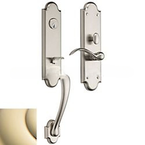 Boulder 3/4 Escutcheon Left Hand Single Cylinder Entry Mortise Trim Lifetime Brass Finish