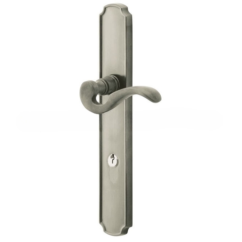 Bismark Multi Point Trim Keyed Entry with Turn Knob Configuration 1 Lifetime Satin Nickel Finish