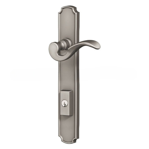 Bismark Multi Point Trim Keyed Entry with Turn Knob Configuration 3 Lifetime Satin Nickel Finish