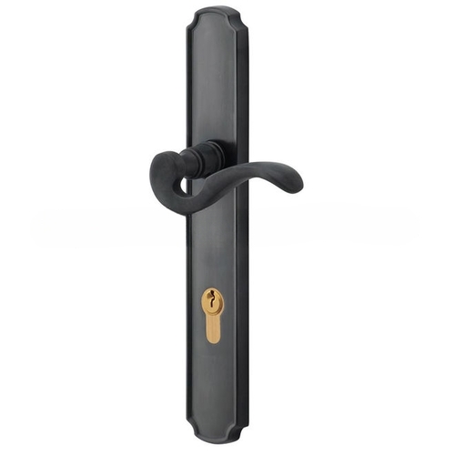 Bismark Multi Point Trim Keyed Entry with Turn Knob Configuration 1 Minus Lever Oil Rubbed Bronze Finish