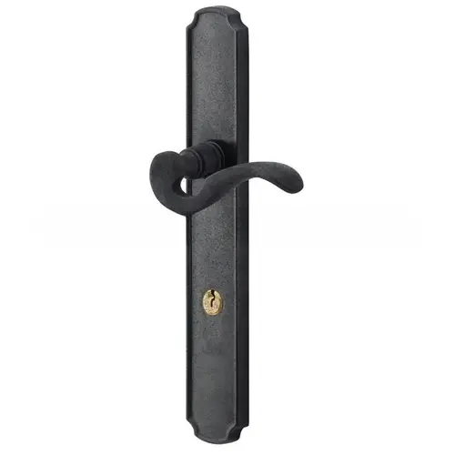 Bismark Multi Point Trim Keyed Entry with Turn Knob Configuration 1 Minus Lever Distressed Oil Rubbed Bronze Finish