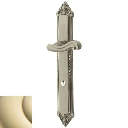 Kensington Multi Point Trim Keyed Entry with Turn Knob Configuration 1 Lifetime Brass Finish