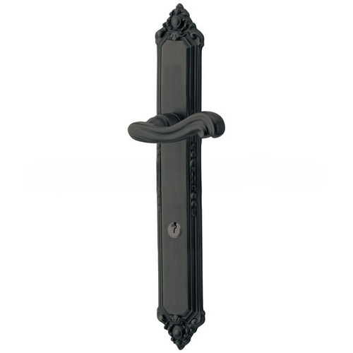 Kensington Multi Point Trim Keyed Entry with Turn Knob Configuration 1 Minus Lever Oil Rubbed Bronze Finish