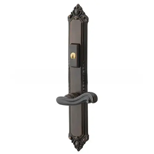 Kensington Multi Point Trim Keyed Entry with Turn Knob Configuration 2 Venetian Bronze Finish