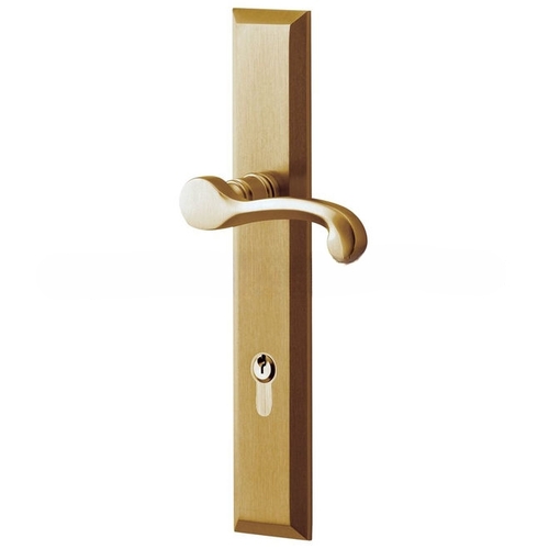 Concord Multi Point Trim Keyed Entry with Turn Knob Configuration 1 Vintage Brass Finish