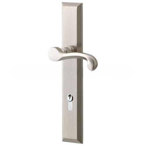 Concord Multi Point Trim Keyed Entry with Turn Knob Configuration 4 Lifetime Satin Nickel Finish