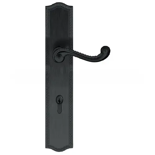 Bristol Multi Point Trim Keyed Entry with Turn Knob Configuration 4 Minus Lever Oil Rubbed Bronze Finish