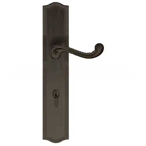 Bristol Multi Point Trim Keyed Entry with Turn Knob Configuration 1 Minus Lever Venetian Bronze Finish