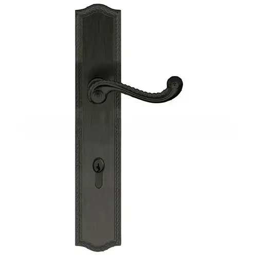 Bristol Multi Point Trim Keyed Entry with Turn Knob Configuration 4 Satin Black Finish