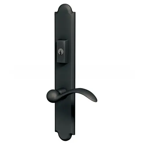 Boulder Multi Point Trim Keyed Entry with Turn Knob Configuration 2 Minus Lever Oil Rubbed Bronze Finish