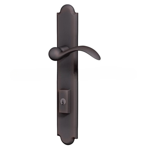 Boulder Multi Point Trim Keyed Entry with Turn Knob Configuration 5 Minus Lever Venetian Bronze Finish