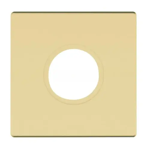 2-5/8" Contemporary Square Single Privacy Rose Satin Brass with Brown Finish