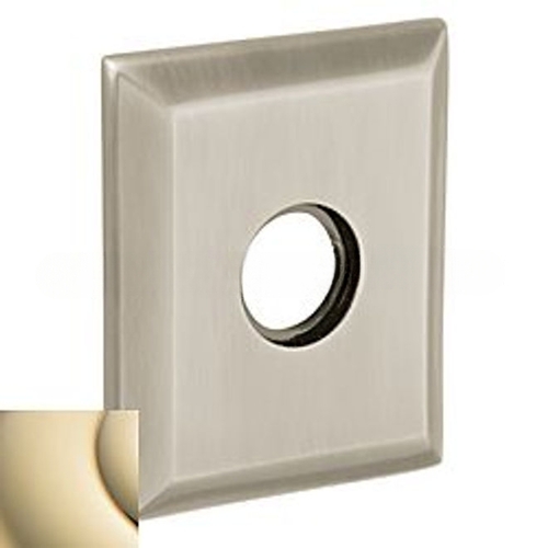 3-2/9" Square Full Dummy Rose Pair Lifetime Brass Finish