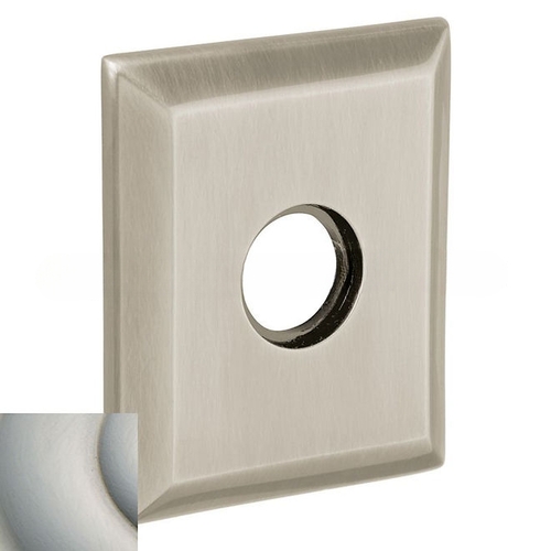 3-2/9" Square Single Passage Rose Lifetime Satin Nickel Finish