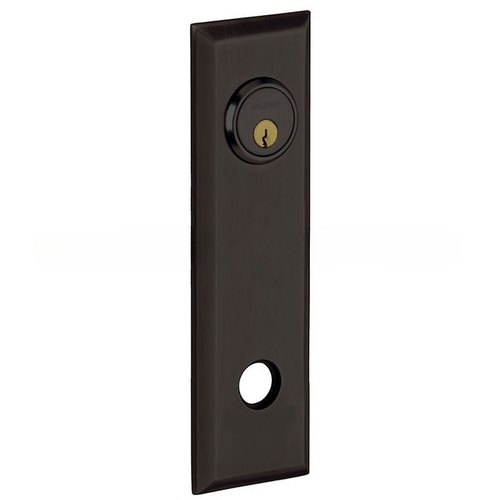 9-2/5" Square Entry Rose Pair with Lever Adaptor Oil Rubbed Bronze Finish