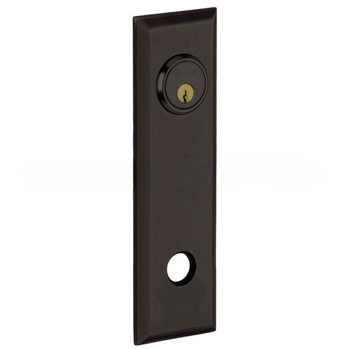 9-2/5" Square Left Hand Single Privacy Rose Oil Rubbed Bronze Finish