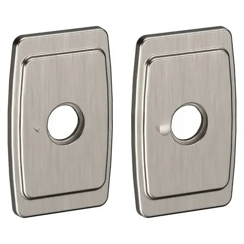 R046 Privacy Rose Pair Lifetime Satin Nickel Finish