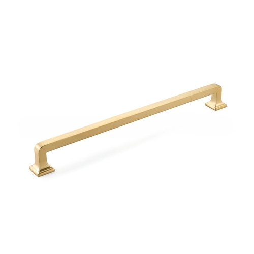 15" Center to Center Menlo Park Appliance Pull Signature Satin Brass Finish