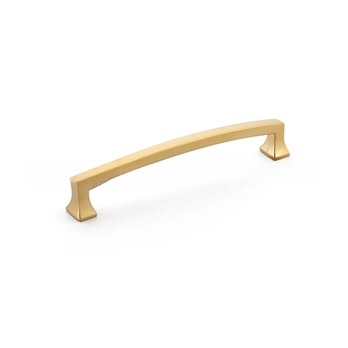 6" Center to Center Menlo Park Cabinet Pull Signature Satin Brass Finish