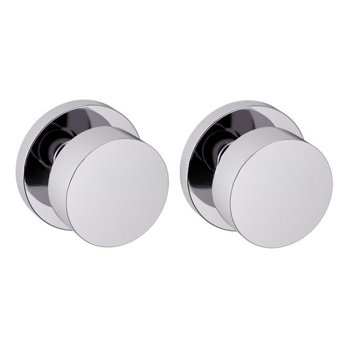 Preconfigured 5055 Knob with 5046 Rose Full Dummy Lock Bright Chrome Finish