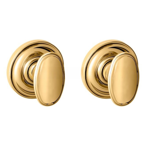 Preconfigured 5057 Knob with 5046 Rose Full Dummy Lock Lifetime Brass Finish