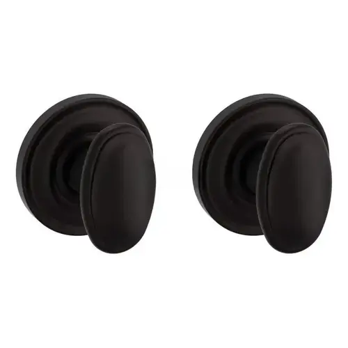 Preconfigured 5057 Knob with 5048 Rose Full Dummy Lock Oil Rubbed Bronze Finish - Baldwin Quickship Item *