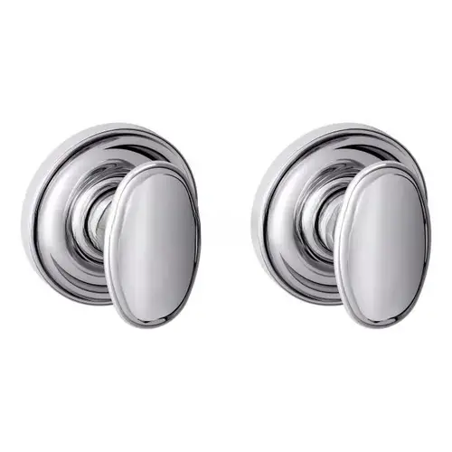 Preconfigured 5057 Knob with 5046 Rose Full Dummy Lock Bright Chrome Finish