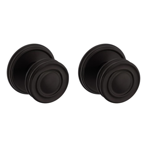 Preconfigured 5066 Knob with 5078 Rose Full Dummy Lock Oil Rubbed Bronze Finish