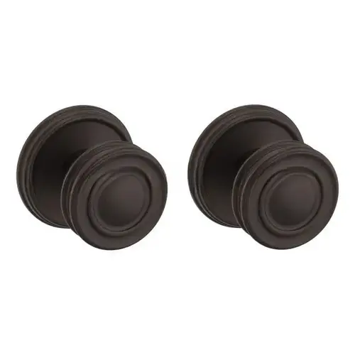 Preconfigured 5066 Knob with 5134 Rose Privacy Lock with 2-3/8" Backset and Full Lip Strike Venetian Bronze Finish