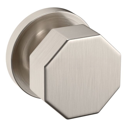 Preconfigured 5073 Knob with 5046 Rose Half Dummy Lock Lifetime Satin Nickel Finish