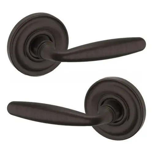 Preconfigured 5106 Lever with 5048 Rose Full Dummy Lock Venetian Bronze Finish - Baldwin Quickship Item *