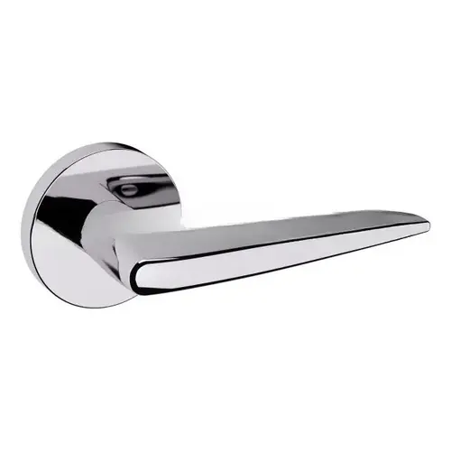 Preconfigured 5166 Lever with 5046 Rose Right Hand Half Dummy Lock Bright Chrome Finish