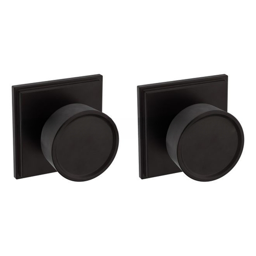 Preconfigured K007 Hollywood Hills Knob with R050 Rose Full Dummy Lock Oil Rubbed Bronze Finish