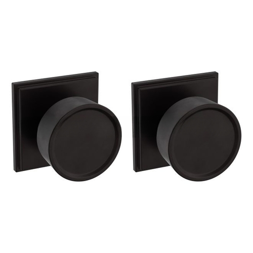 Preconfigured K008 Hollywood Hills Knob with R050 Rose Full Dummy Lock Oil Rubbed Bronze Finish