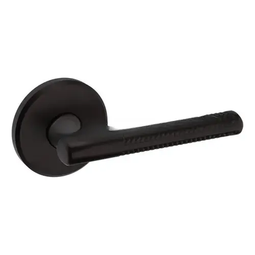 Preconfigured L015 Lever with R016 Rose Left Hand Half Dummy Lock Oil Rubbed Bronze Finish