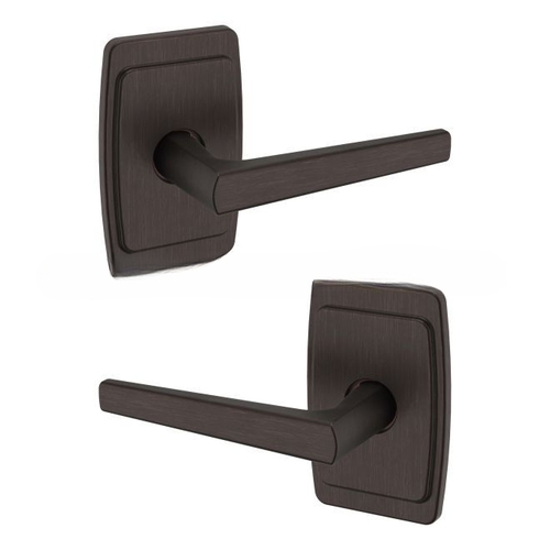 Preconfigured L024 Lever with R046 Rose Full Dummy Lock Venetian Bronze Finish