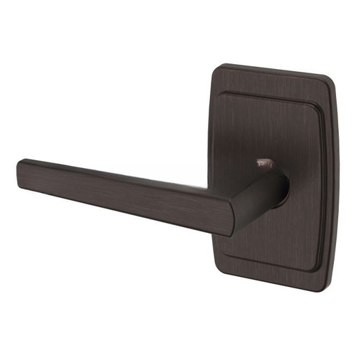 Preconfigured L024 Lever with R046 Rose Left Hand Half Dummy Lock Venetian Bronze Finish