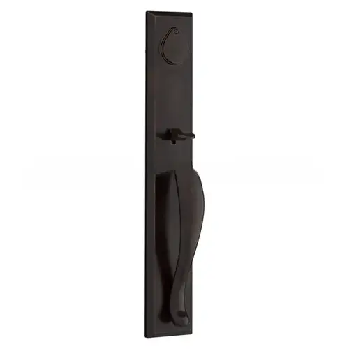 Emergency Egress Longview Handleset Taper Lever and Square Bevel Escutcheon with 6AL Latch; Dual Strike; and SmartKey Dark Bronze Finish