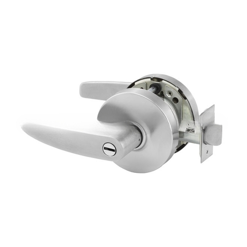 Privacy Lever Lock Grade 1 with B Lever and L Rose with ASA Strike Satin Chrome Finish