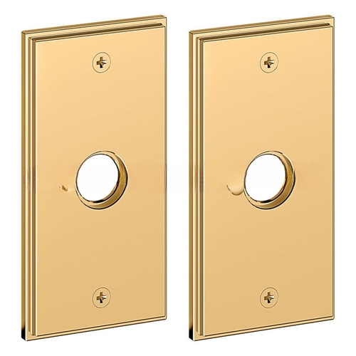 5" Hollywood Hills Privacy Rose Pair Lifetime Brass Finish