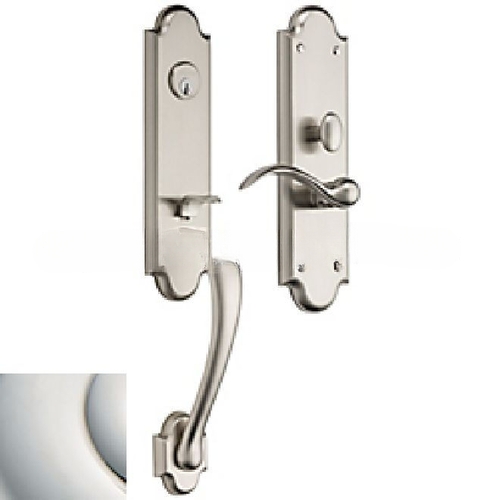 Boulder 3/4 Escutcheon Right Hand Single Cylinder Entry Mortise Trim Lifetime Bright Nickel Finish