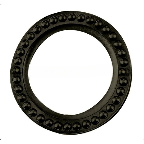 1-3/4" Beaded Cylinder Collar Satin Black Finish