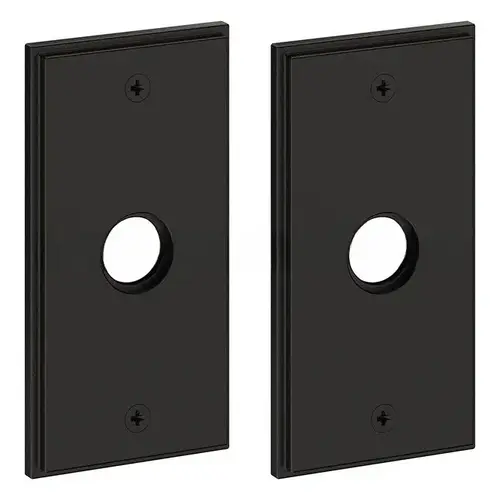 5" Hollywood Hills Passage Rose Pair Distressed Oil Rubbed Bronze Finish